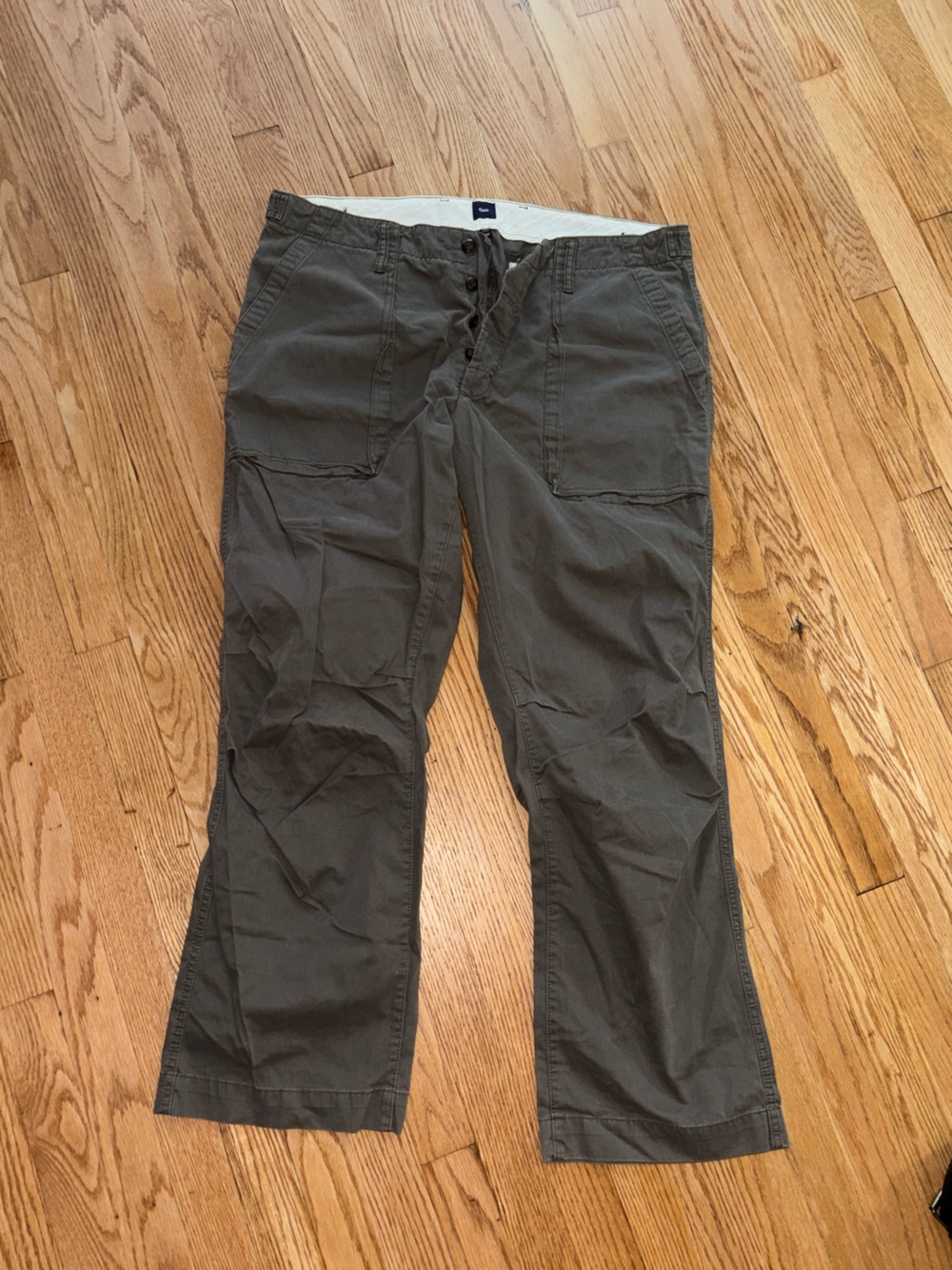 GAP Men's Cargo Pants in Olive Drab